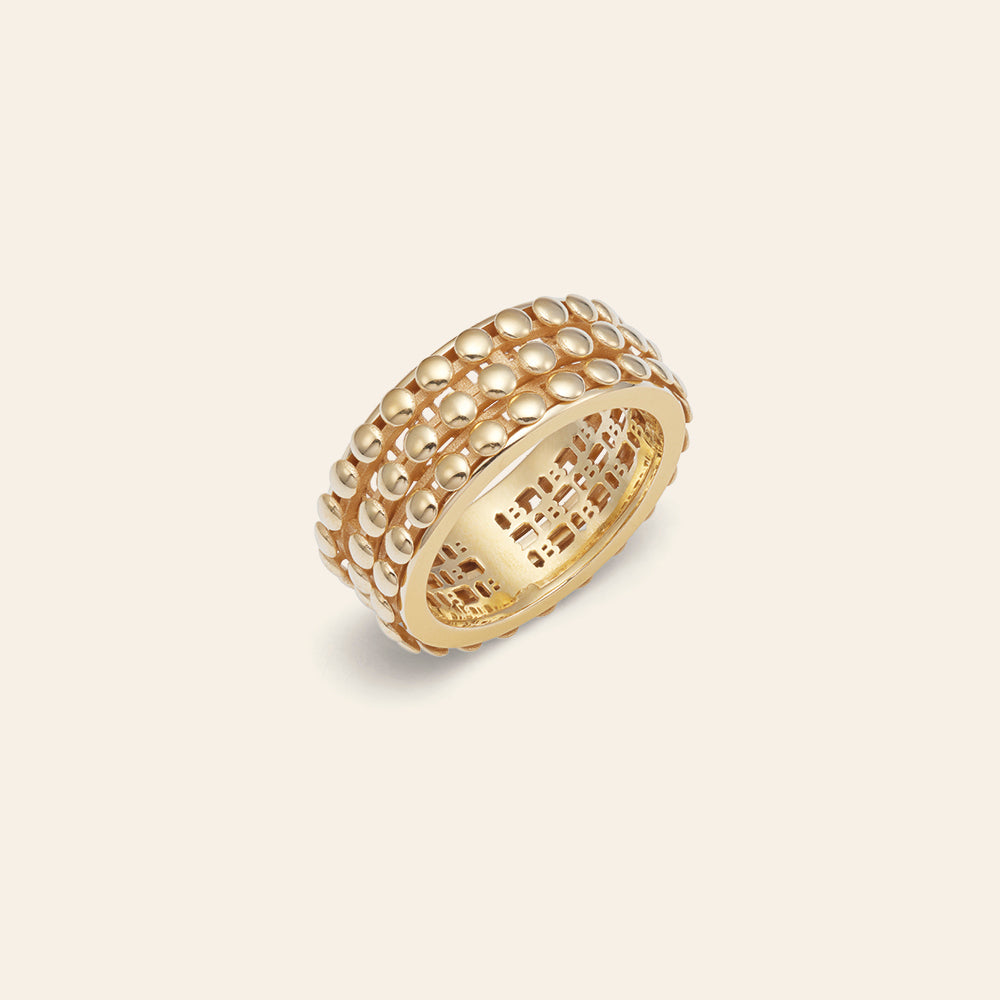 ANELLO FASCIA ORO GIALLO, BOULE TONDA