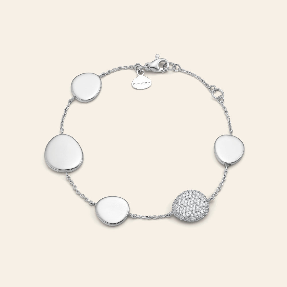 WHITE GOLD BRACELET WITH DIAMONDS