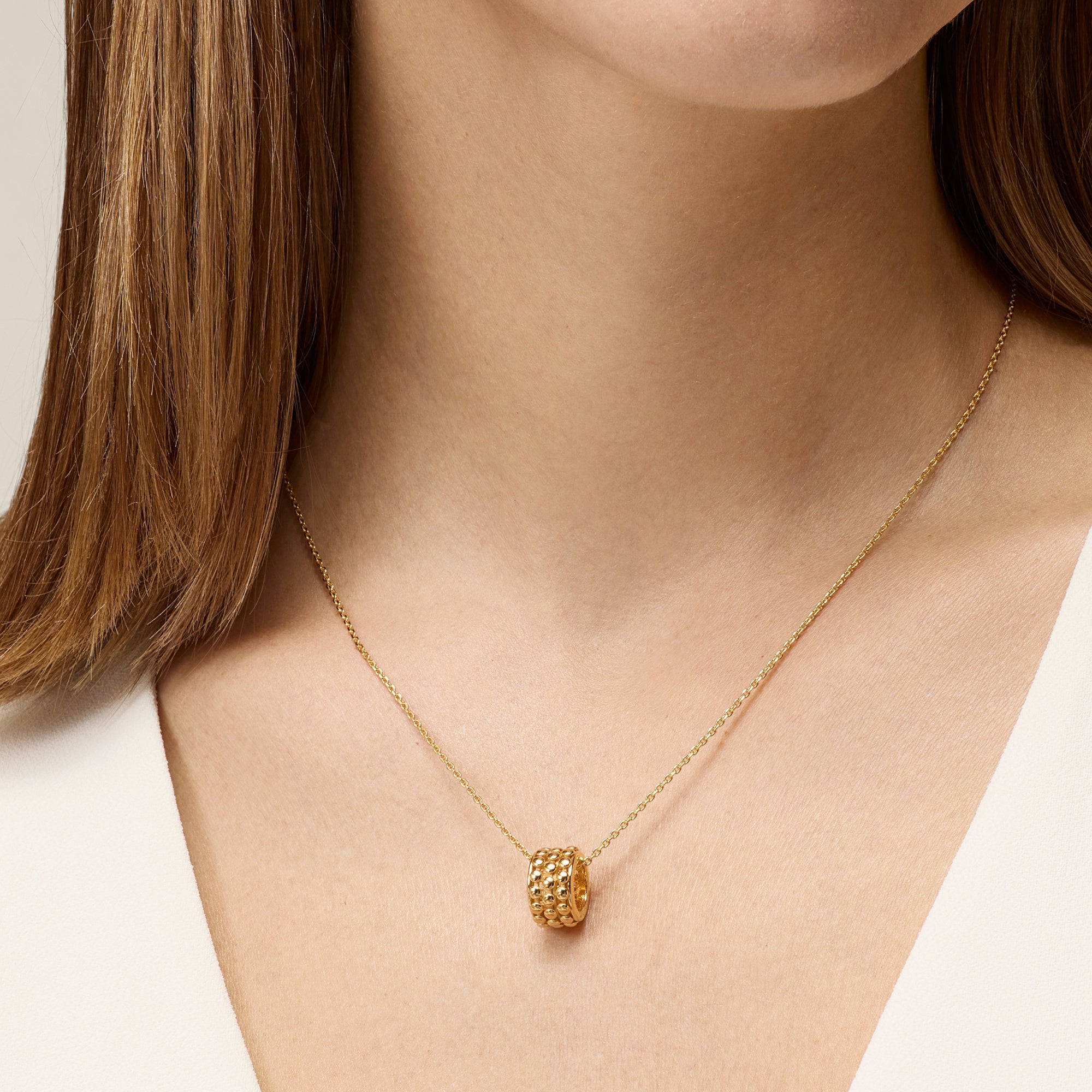 YELLOW GOLD PENDANT NECKLACE